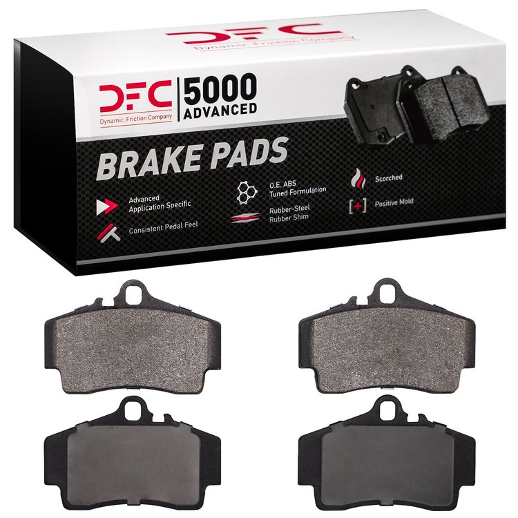 1551-0738-00 5000 Advanced Low-Metallic Brake Pads, 1997-2012 Porsche, Position: Rear