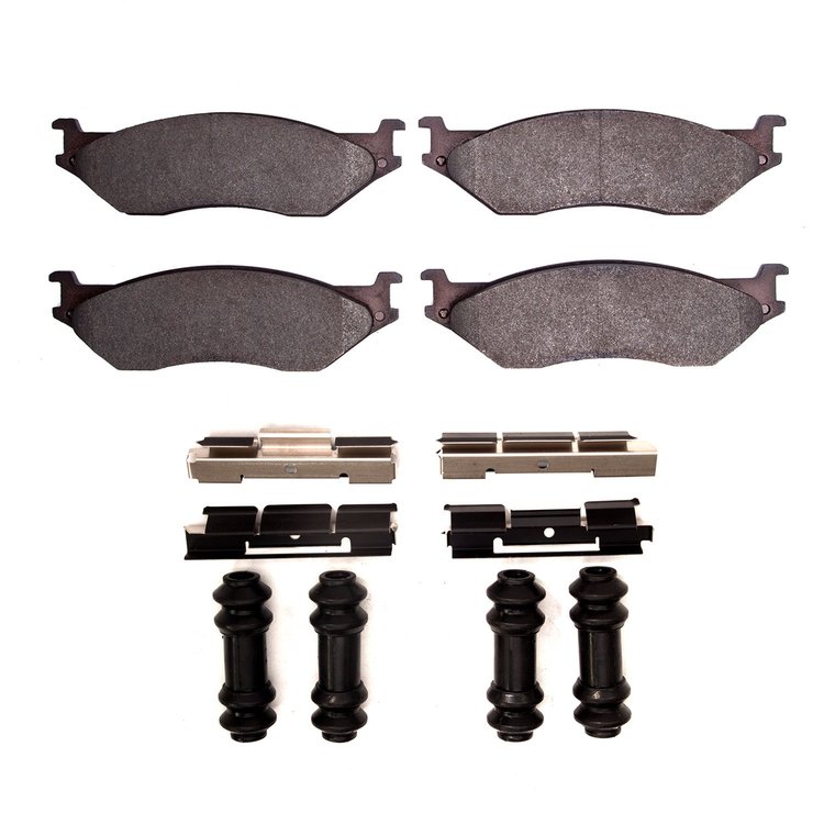 1551-0777-01 5000 Advanced Semi-Metallic Brake Pads & Hardware Kit, 1999-2010 Ford/Lincoln/Mercury/Mazda, Position: Rr,Rear,Fron
