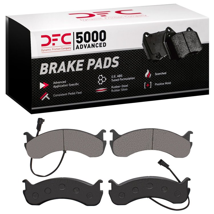 1551-0786-20 5000 Advanced Semi-Metallic Brake Pads, Fits Select Ford/Lincoln/Mercury/Mazda, Position: Rear