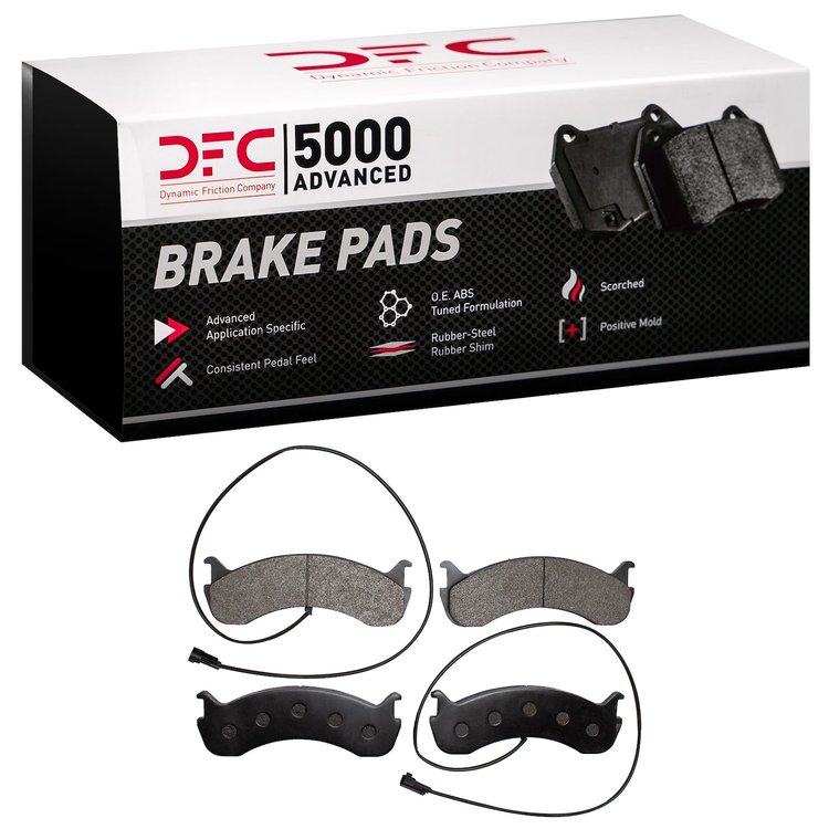1551-0786-30 5000 Advanced Semi-Metallic Brake Pads, Fits Select Ford/Lincoln/Mercury/Mazda, Position: Front