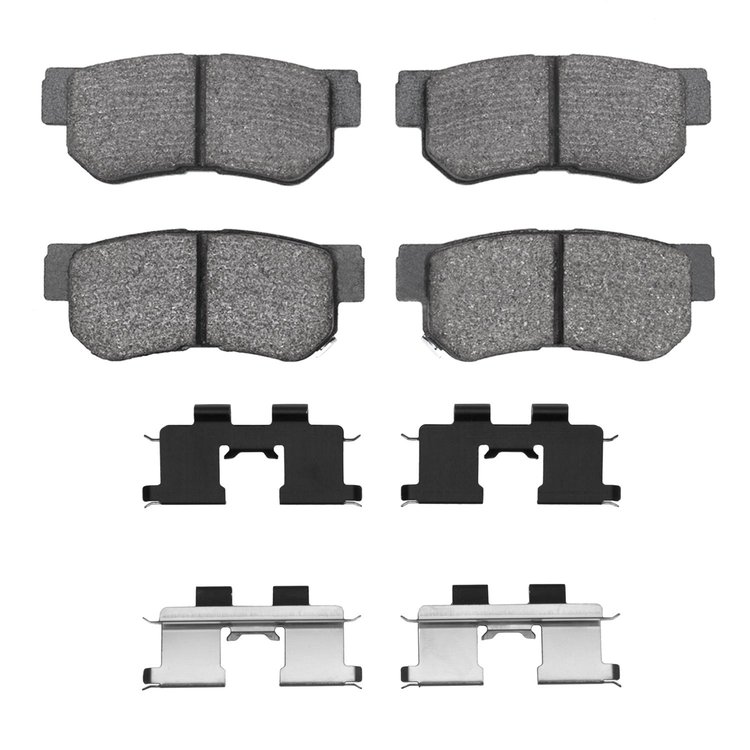 1551-0813-01 5000 Advanced Ceramic Brake Pads & Hardware Kit, 1999-2010 Kia/Hyundai/Genesis, Position: Rear
