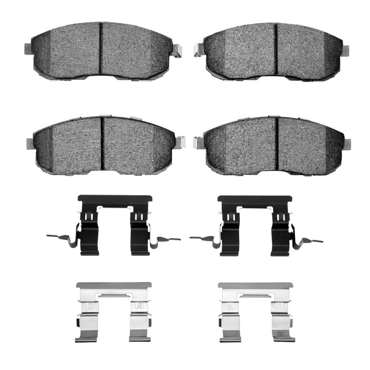 1551-0815-01 5000 Advanced Ceramic Brake Pads & Hardware Kit, 2007-2012 Infiniti/Nissan, Position: Front
