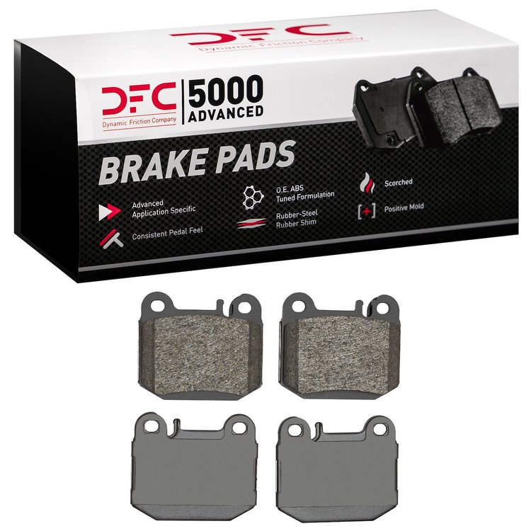 1551-0874-00 5000 Advanced Low-Metallic Brake Pads, 2000-2005 Mercedes-Benz, Position: Rear
