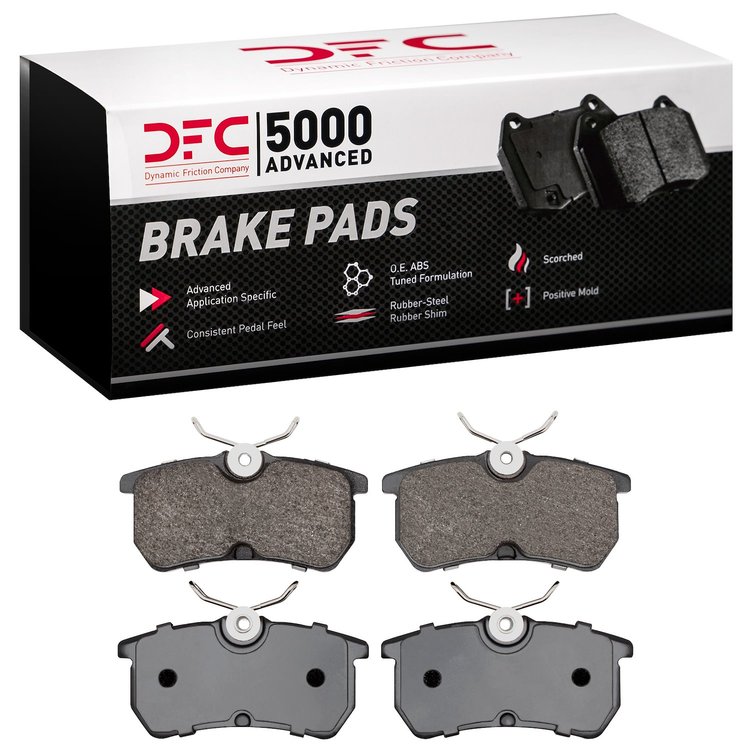 1551-0886-00 5000 Advanced Low-Metallic Brake Pads, 2001-2019 Ford/Lincoln/Mercury/Mazda, Position: Rear