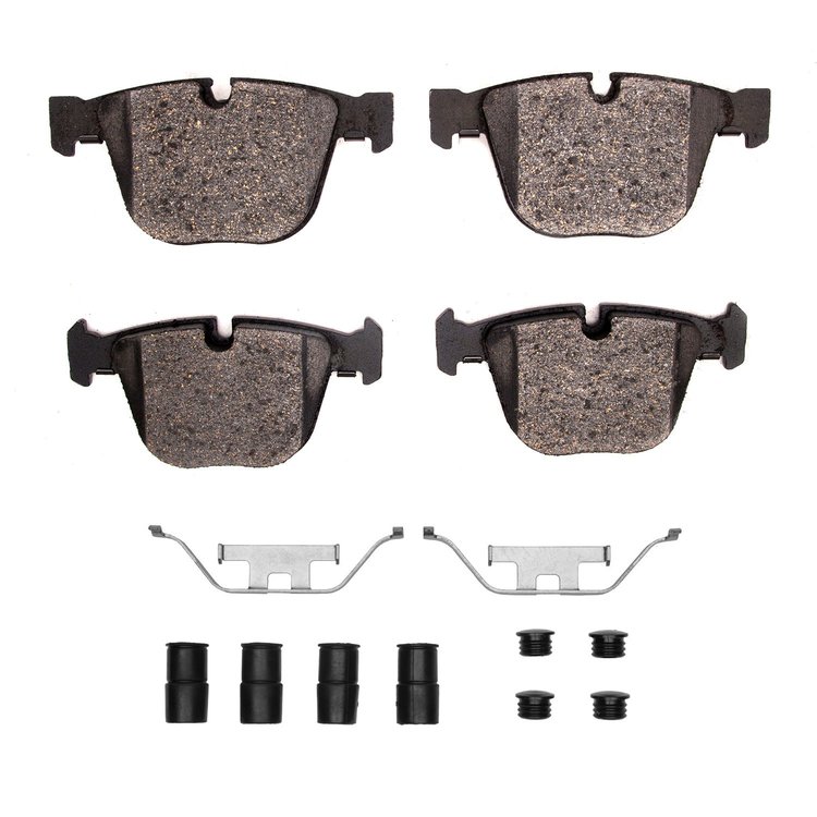 1551-0919-01 5000 Advanced Low-Metallic Brake Pads & Hardware Kit, 2002-2013 Multiple Makes/Models, Position: Rear
