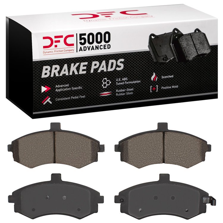 1551-0941-00 5000 Advanced Ceramic Brake Pads, 2002-2005 Kia/Hyundai/Genesis, Position: Front