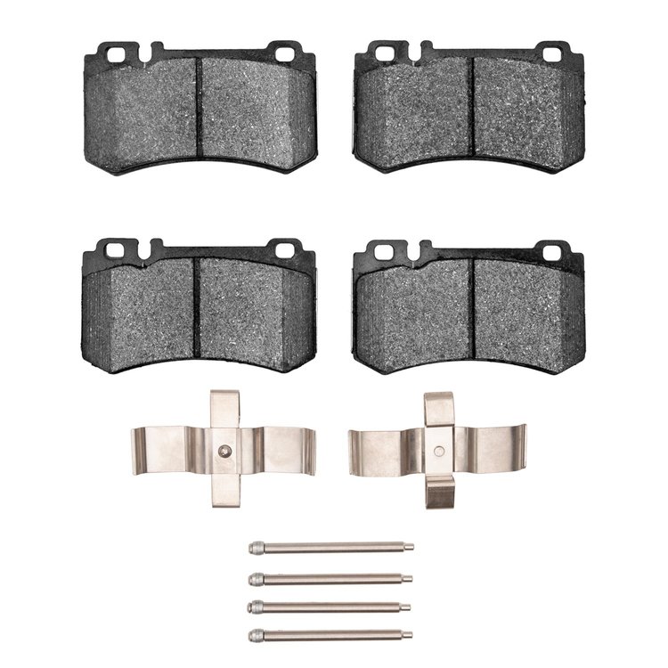 1551-0984-01 5000 Advanced Low-Metallic Brake Pads & Hardware Kit, 2003-2011 Mercedes-Benz, Position: Rear
