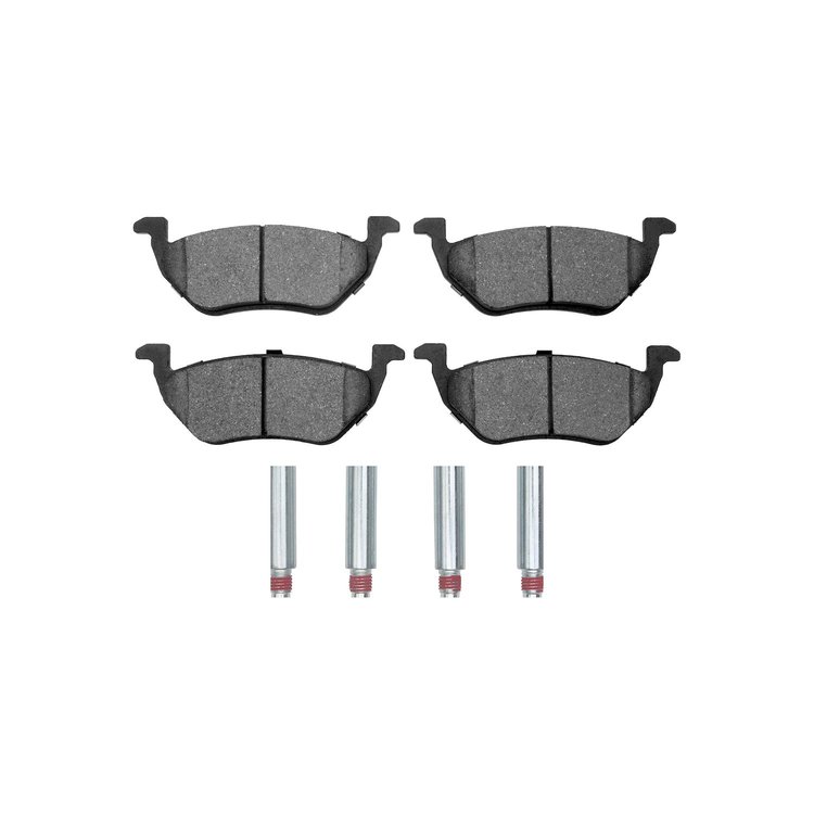 1551-1055-01 5000 Advanced Ceramic Brake Pads & Hardware Kit, 2005-2008 Ford/Lincoln/Mercury/Mazda, Position: Rear