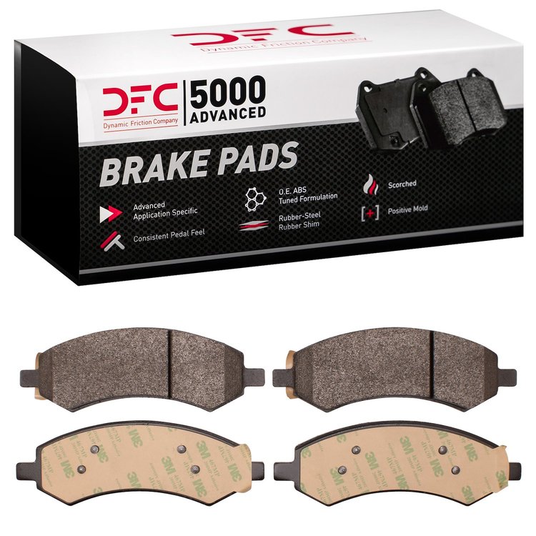 1551-1084-00 5000 Advanced Semi-Metallic Brake Pads, Fits Select Multiple Makes/Models, Position: Front