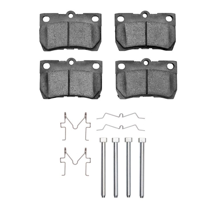 1551-1113-02 5000 Advanced Ceramic Brake Pads & Hardware Kit, 2006-2013 Lexus/Toyota/Scion, Position: Rear