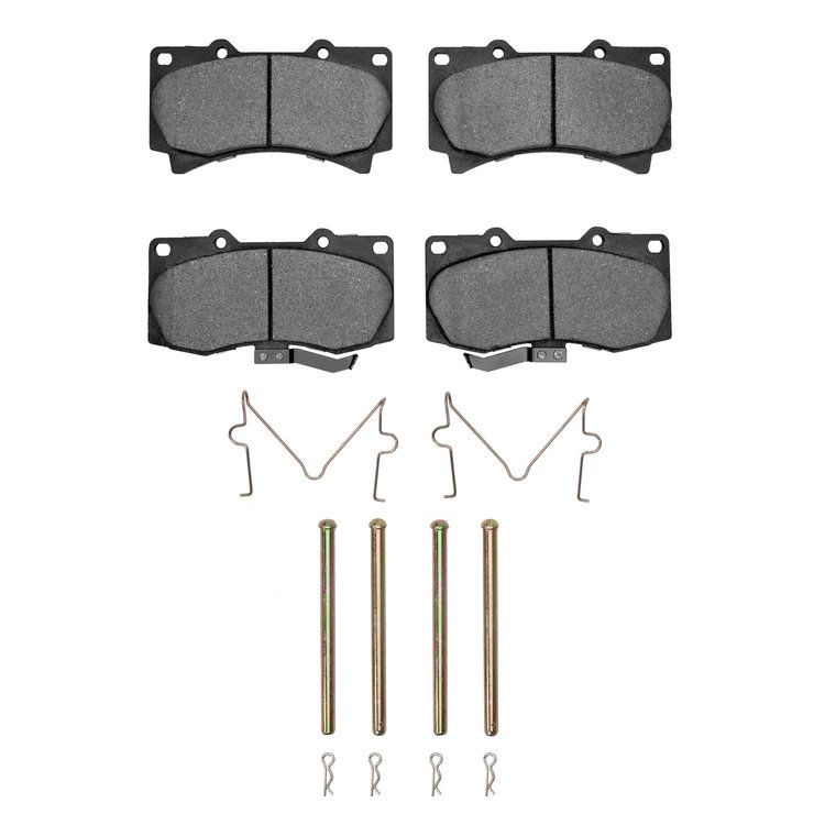 1551-1119-01 5000 Advanced Ceramic Brake Pads & Hardware Kit, 2006-2010 GM, Position: Front