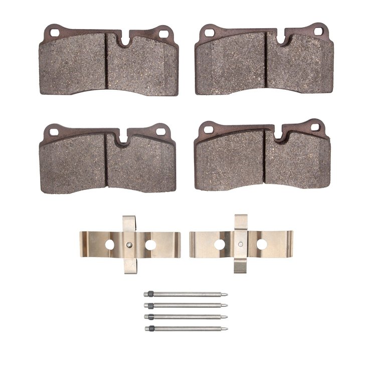 1551-1155-21 5000 Advanced Low-Metallic Brake Pads & Hardware Kit, 2008-2021 Multiple Makes/Models, Position: Rear