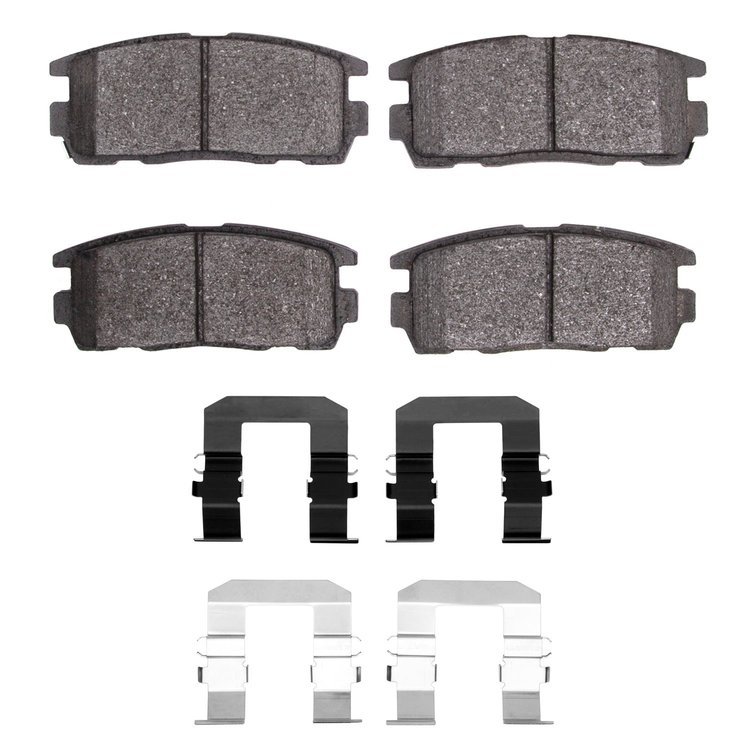 1551-1275-01 5000 Advanced Ceramic Brake Pads & Hardware Kit, 2007-2017 GM, Position: Rear