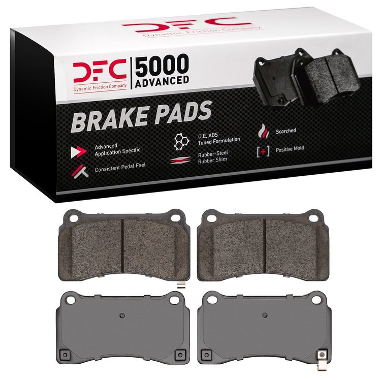 1551-1383-00 5000 Advanced Low-Metallic Brake Pads, 2009-2021 Infiniti/Nissan, Position: Rear