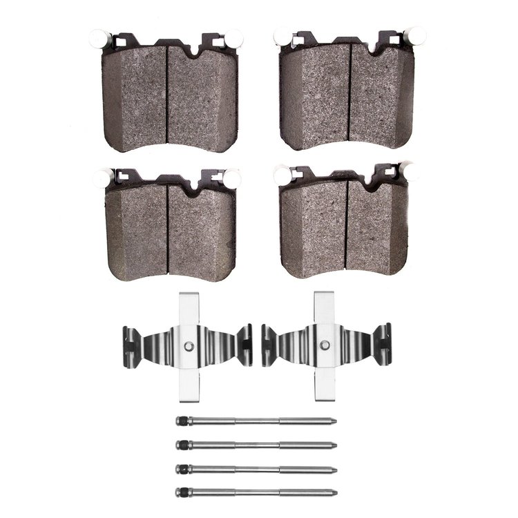 1551-1429-01 5000 Advanced Low-Metallic Brake Pads & Hardware Kit, 2010-2018 Multiple Makes/Models, Position: Front