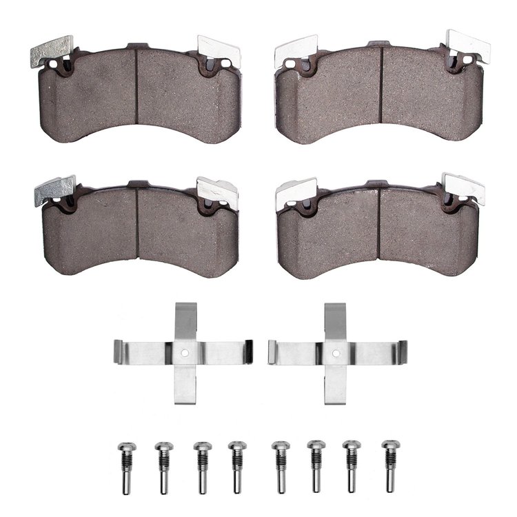 1551-1575-01 5000 Advanced Low-Metallic Brake Pads & Hardware Kit, 2011-2019 Multiple Makes/Models, Position: Front