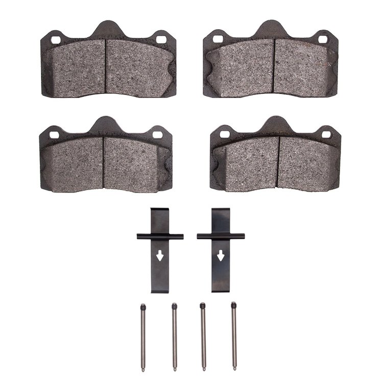 1551-1599-01 5000 Advanced Low-Metallic Brake Pads & Hardware Kit, 2010-2012 Lotus, Position: Rear