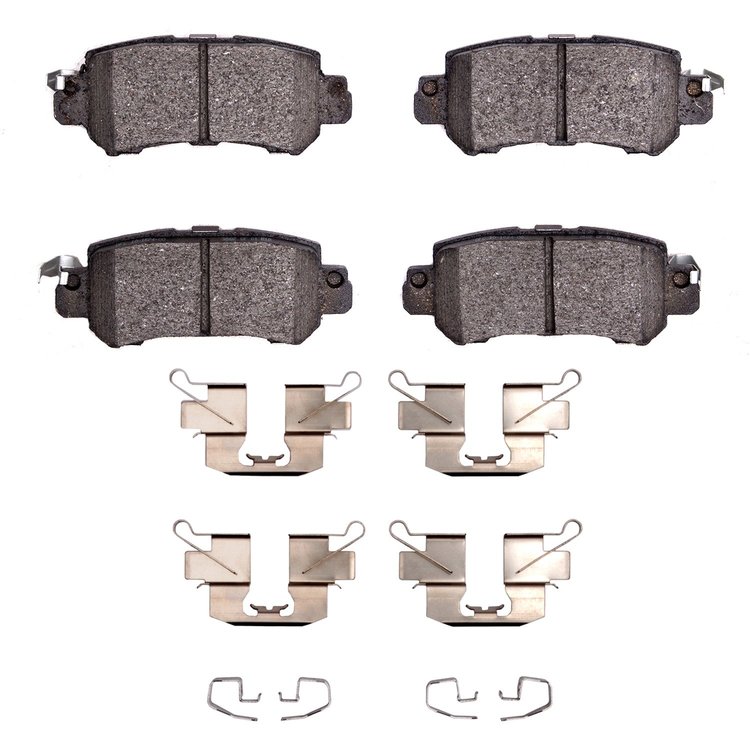 1551-1624-01 5000 Advanced Ceramic Brake Pads & Hardware Kit, 2013-2018 Ford/Lincoln/Mercury/Mazda, Position: Rear