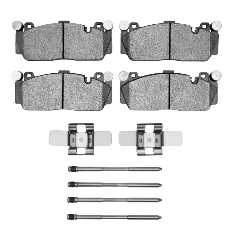 1551-1648-01 5000 Advanced Low-Metallic Brake Pads & Hardware Kit, 2012-2021 BMW, Position: Front