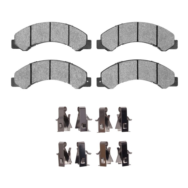1551-1695-01 5000 Advanced Ceramic Brake Pads & Hardware Kit, 2012-2020 Hino, Position: Fr & Rr