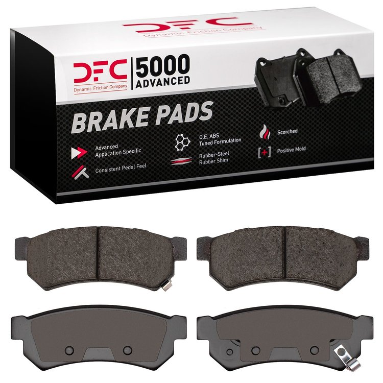 1551-1739-00 5000 Advanced Ceramic Brake Pads, 2007-2016 Multiple Makes/Models, Position: Rear