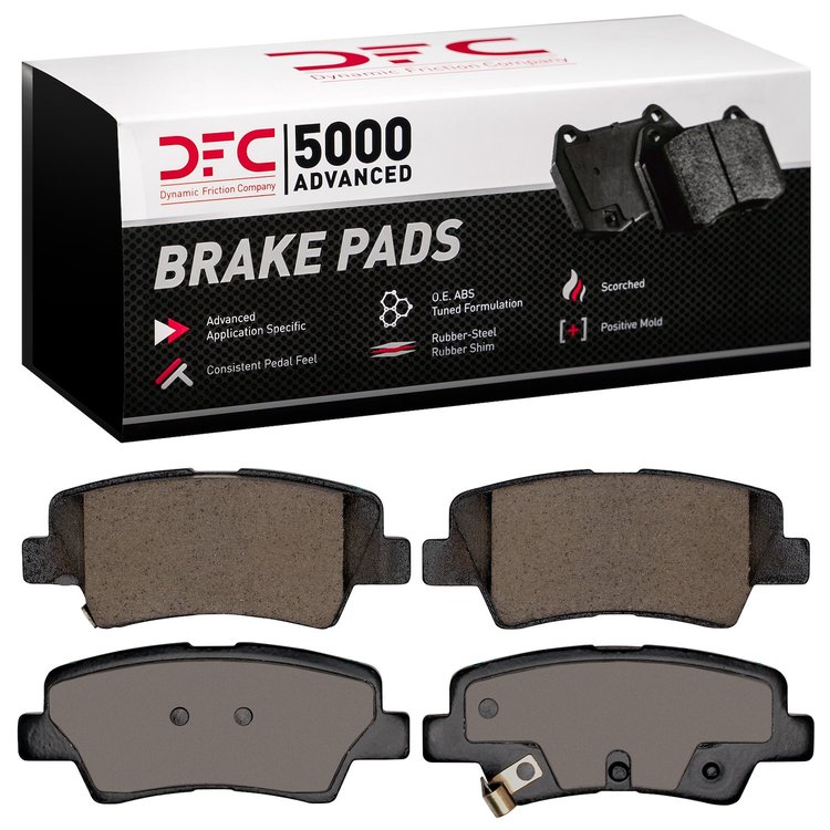 1551-1812-00 5000 Advanced Ceramic Brake Pads, Fits Select Multiple Makes/Models, Position: Rear