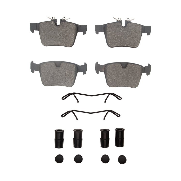 1551-1821-11 5000 Advanced Low-Metallic Brake Pads & Hardware Kit, 2019-2020 Jaguar, Position: Rear
