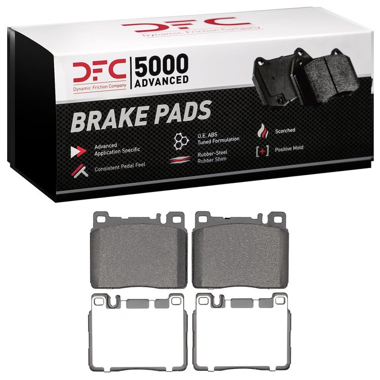 1551-1908-09 5000 Advanced Low-Metallic Brake Pads & Hardware Kit, 2003-2012 Maybach, Position: Front