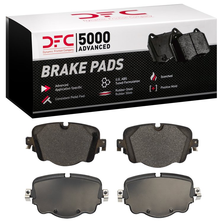 1551-2154-09 5000 Advanced Low-Metallic Brake Pads & Hardware Kit, Fits Select Bentley, Position: Rear