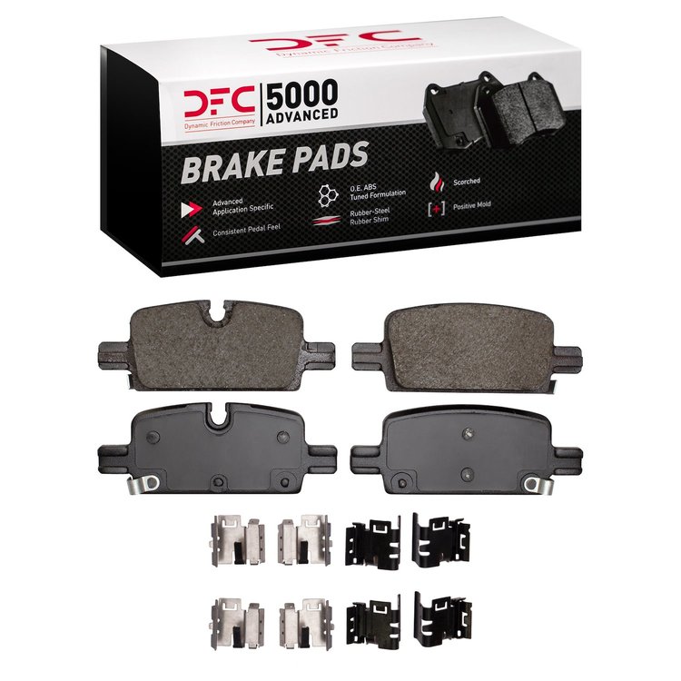 1551-2174-01 5000 Advanced Ceramic Brake Pads & Hardware Kit, Fits Select Multiple Makes/Models, Position: Rear,Rr