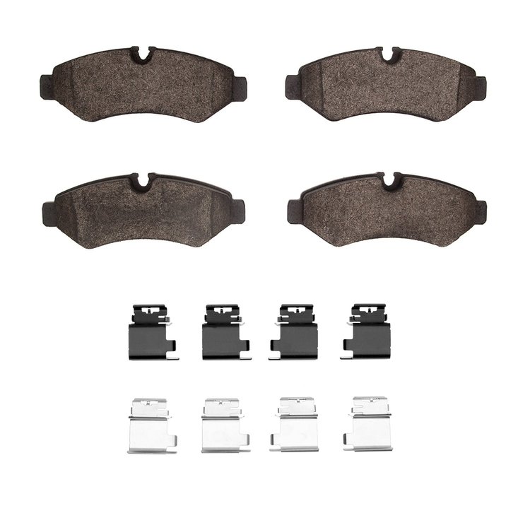 1551-2201-01 5000 Advanced Semi-Metallic Brake Pads & Hardware Kit, Fits Select Multiple Makes/Models, Position: Rr,Rear
