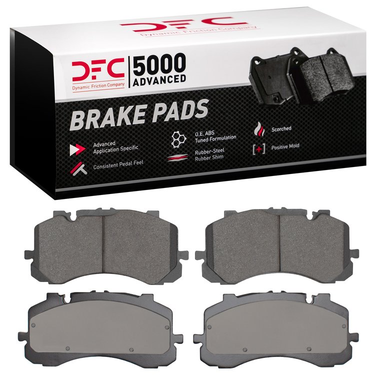 1551-2214-09 5000 Advanced Low-Metallic Brake Pads & Hardware Kit, Fits Select Bentley, Position: Front