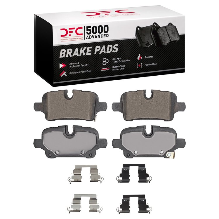 1551-2374-01 5000 Advanced Ceramic Brake Pads & Hardware Kit, Fits Select GM, Position: Rear