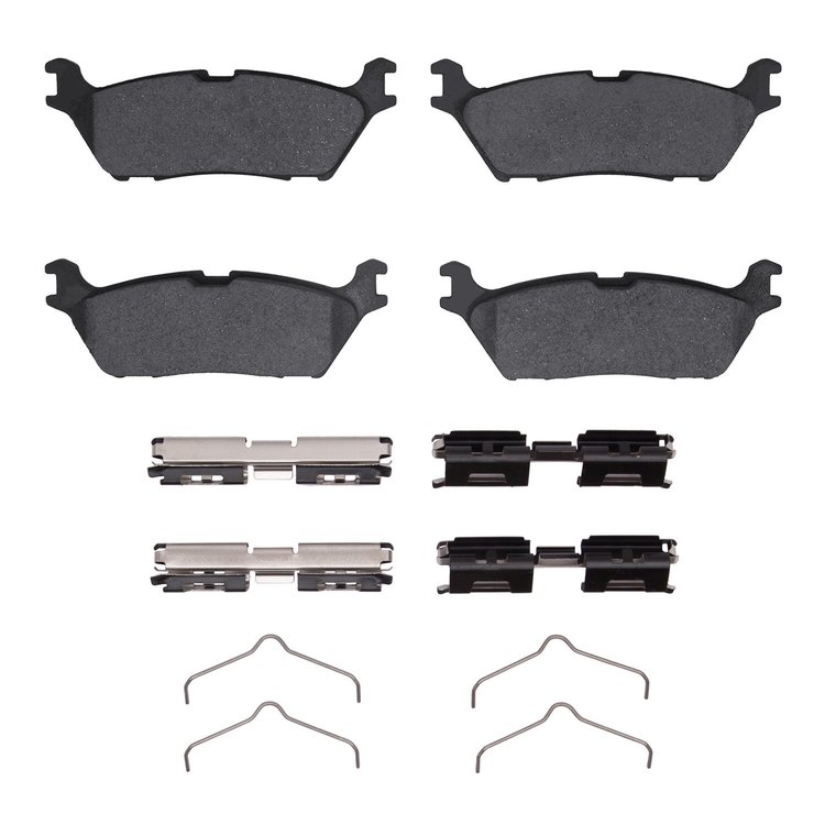 1551-2383-01 5000 Advanced Ceramic Brake Pads & Hardware Kit, Fits Select Ford/Lincoln/Mercury/Mazda, Position: Rear