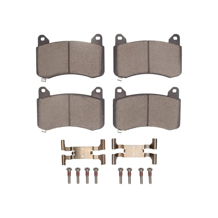 1551-2399-01 5000 Advanced Ceramic Brake Pads & Hardware Kit, Fits Select Tesla, Position: Front