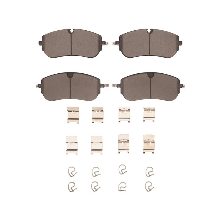 1551-2416-01 5000 Advanced Ceramic Brake Pads & Hardware Kit, Fits Select Multiple Makes/Models, Position: Front