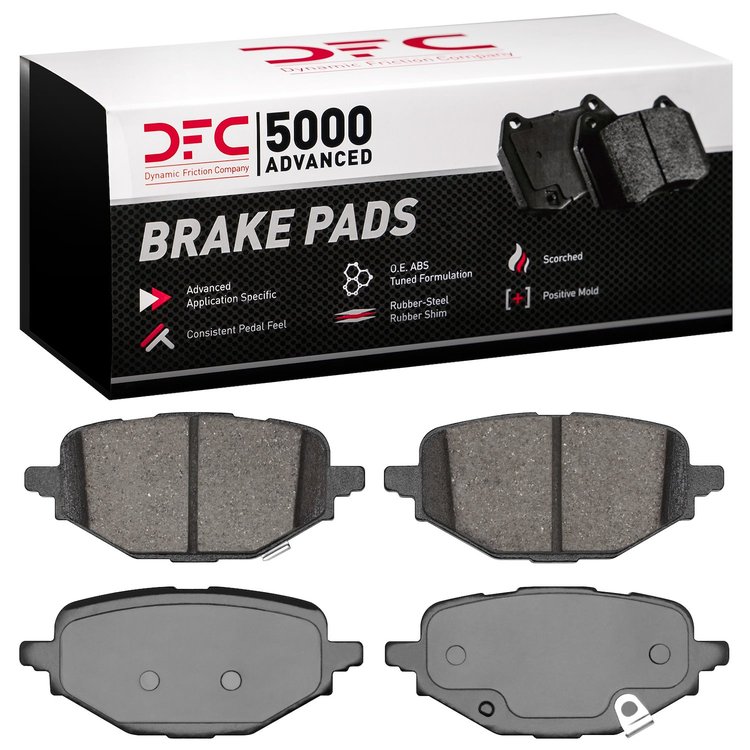 1551-2457-00 5000 Advanced Ceramic Brake Pads, Fits Select Ford/Lincoln/Mercury/Mazda, Position: Rear