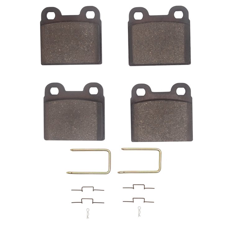 1552-0030-03 5000 Advanced Semi-Metallic Brake Pads & Hardware Kit, 1964-1986 Alfa Romeo, Position: Rear
