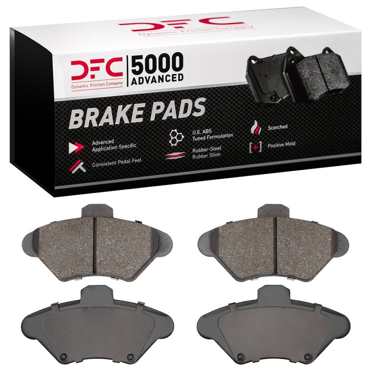 1552-0600-00 5000 Advanced Semi-Metallic Brake Pads, 1994-1998 Ford/Lincoln/Mercury/Mazda, Position: Front
