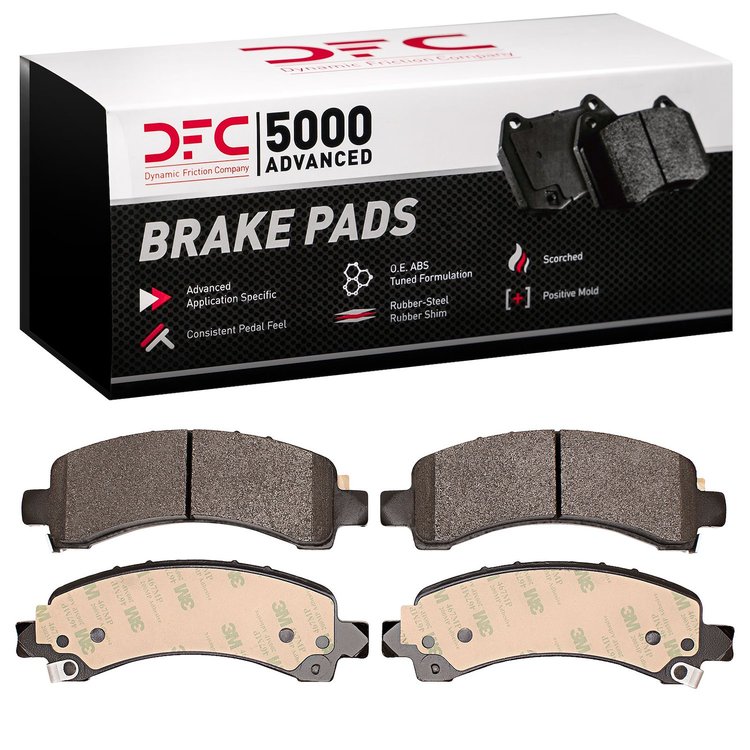 1552-0974-00 5000 Advanced Semi-Metallic Brake Pads, 2018-2020 GM, Position: Rear