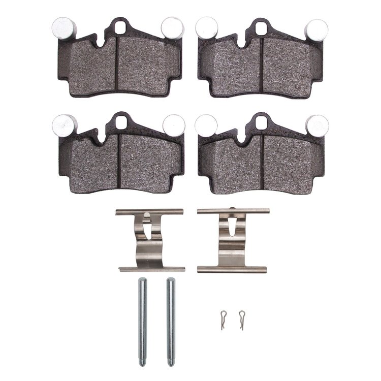 1552-0978-01 5000 Advanced Ceramic Brake Pads & Hardware Kit, 2003-2010 Multiple Makes/Models, Position: Rear