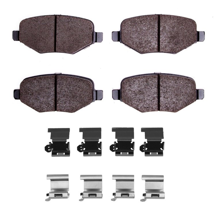 1552-1377-02 5000 Advanced Ceramic Brake Pads & Hardware Kit, 2013-2016 Ford/Lincoln/Mercury/Mazda, Position: Rear