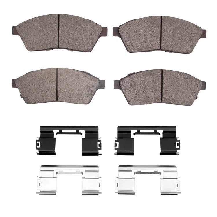 1552-1422-01 5000 Advanced Ceramic Brake Pads & Hardware Kit, 2010-2016 GM, Position: Front
