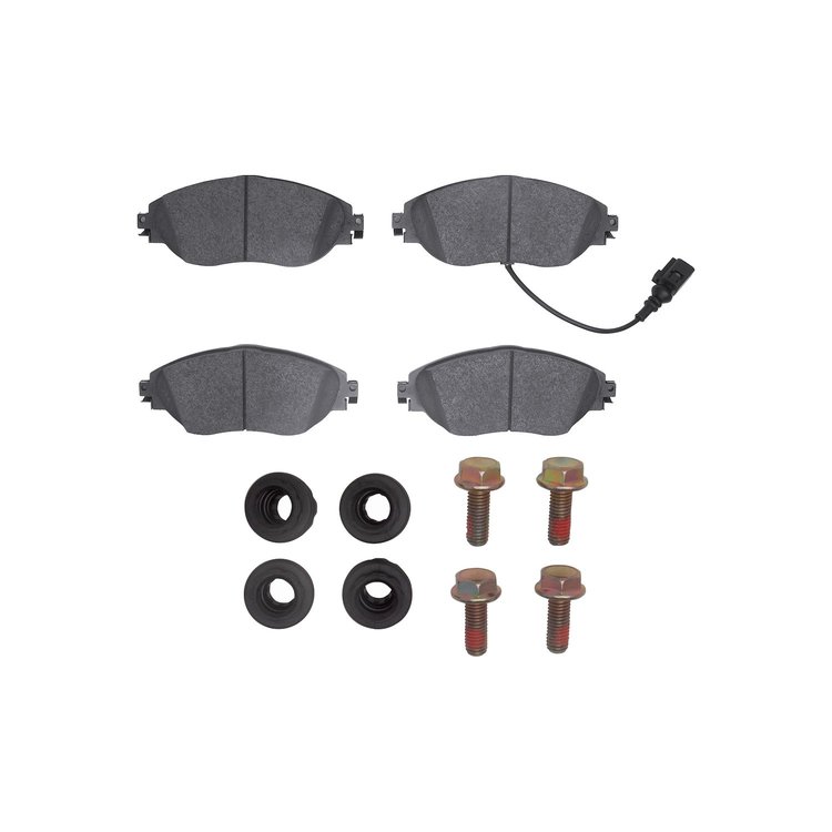 1552-1633-01 5000 Advanced Low-Metallic Brake Pads & Hardware Kit, 2013-2021 Multiple Makes/Models, Position: Front