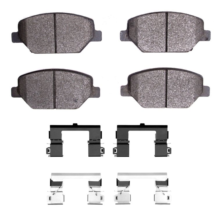 1552-1886-01 5000 Advanced Ceramic Brake Pads & Hardware Kit, 2019-2019 GM, Position: Front