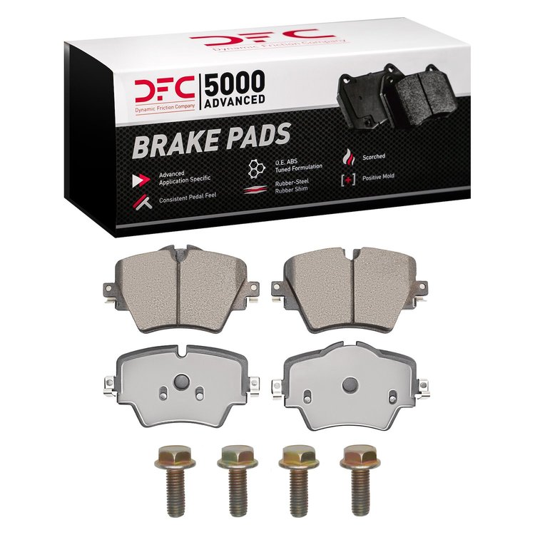 1553-1892-01 5000 Advanced Ceramic Brake Pads & Hardware Kit, Fits Select Multiple Makes/Models, Position: Front