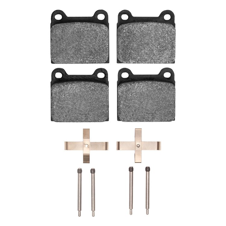 1600-0031-02 5000 Euro Ceramic Brake Pads & Hardware Kit, 1967-1976 Porsche, Position: Front