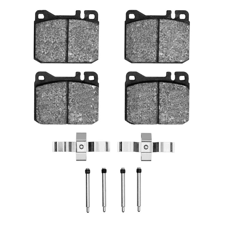 1600-0145-03 5000 Euro Ceramic Brake Pads & Hardware Kit, 1973-1979 Mercedes-Benz, Position: Front