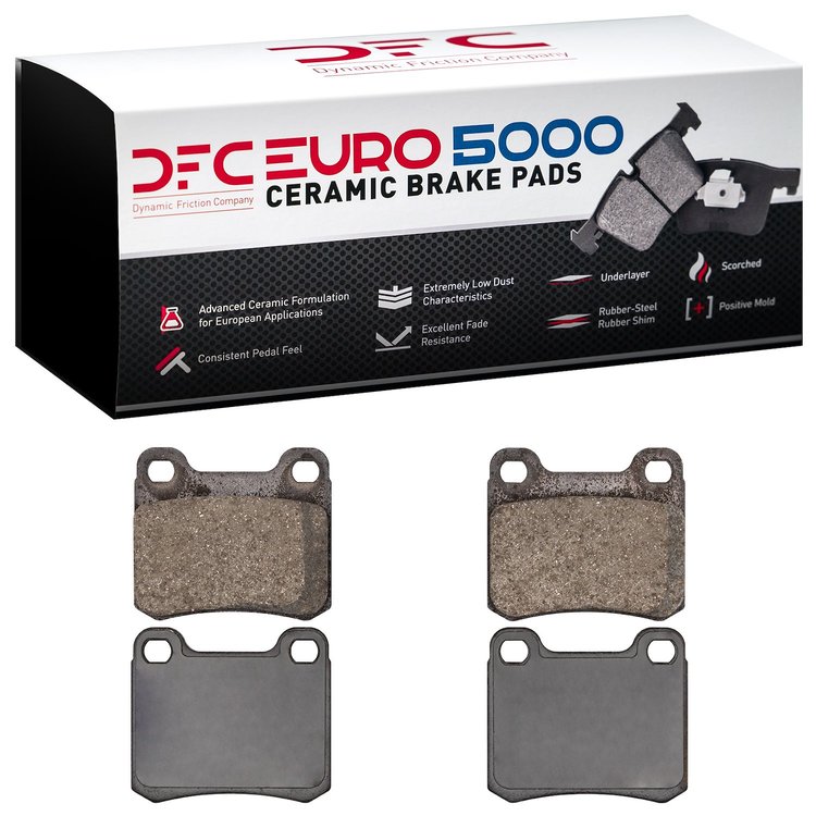 1600-0335-00 5000 Euro Ceramic Brake Pads, 1983-1995 Mercedes-Benz, Position: Rear