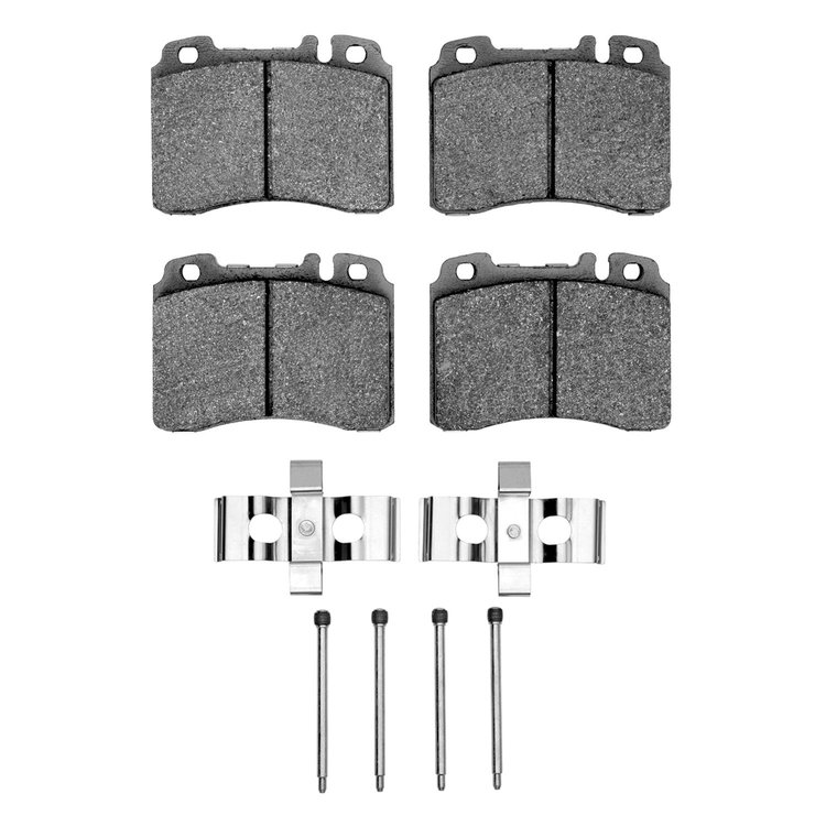 1600-0561-11 5000 Euro Ceramic Brake Pads & Hardware Kit, 1990-1995 Mercedes-Benz, Position: Front